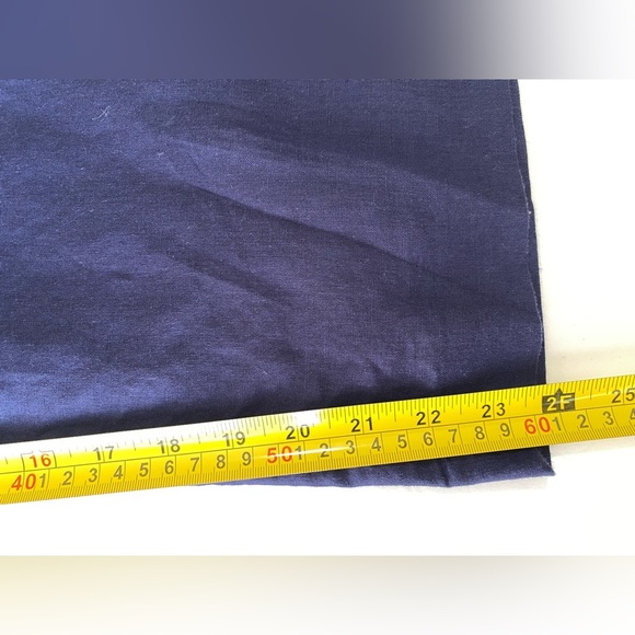 J. Crew Linen Cotton Tie Front Jumpsuit Navy Blue Wide-leg women’s Size 14 - Picture 12 of 13